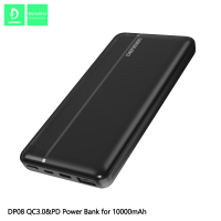 DENMEN Внешний аккумулятор Power Bank DP08 Quick Charge 10000mAh (чёрный) 7275